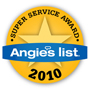 Angie's List Super Service Award Winner in HVAC in Indianapolis for 2009 and 2010